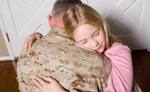 Military family law lawyers helping moms and dads with child custody issues.